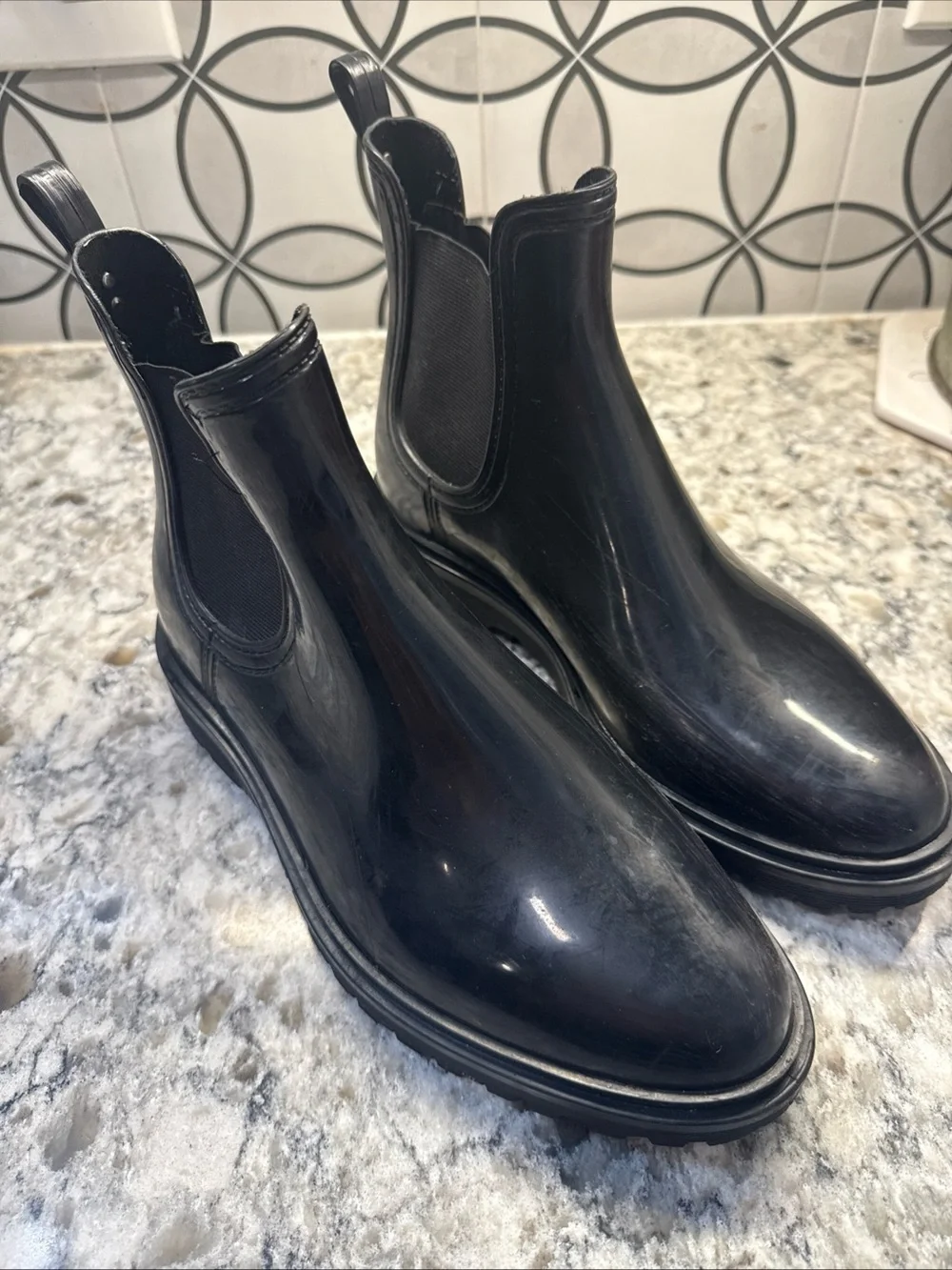 Circus by Sam Edelman Black Women’s Chukka Chelsea Rain Boots